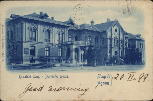 Hrvatski dom - Domicile croate :  Zagreb = Agram.