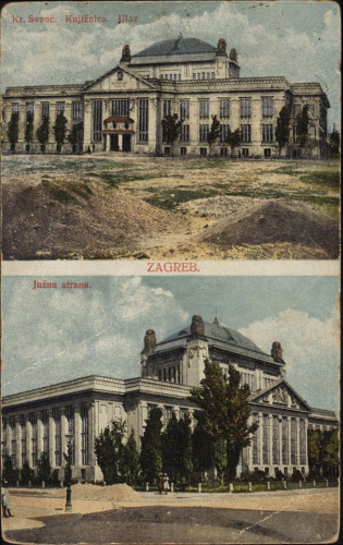 Kr. sveučilišna knjižnica :  Zagreb. Južna strana.