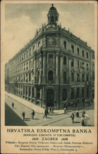 Hrvatska eskomptna banka  = <Banque Croate d'Escompte>.