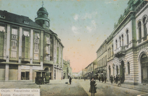 Osijek :  Kapucinska ulica.